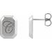 Engravable Geometric Stud Earrings