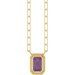 Round Bezel-Set Necklace or Center