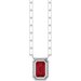 Round Bezel-Set Necklace or Center