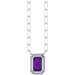 Round Bezel-Set Necklace or Center