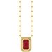 Round Bezel-Set Necklace or Center