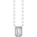 Round Bezel-Set Necklace or Center