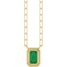 Round Bezel-Set Necklace or Center