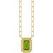 Round Bezel-Set Necklace or Center