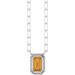 Round Bezel-Set Necklace or Center