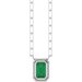 Round Bezel-Set Necklace or Center