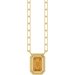 Round Bezel-Set Necklace or Center