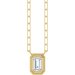 Round Bezel-Set Necklace or Center