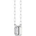 Round Bezel-Set Necklace or Center