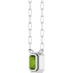 Round Bezel-Set Necklace or Center
