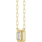 Round Bezel-Set Necklace or Center