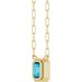 Round Bezel-Set Necklace or Center
