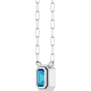 Round Bezel-Set Necklace or Center
