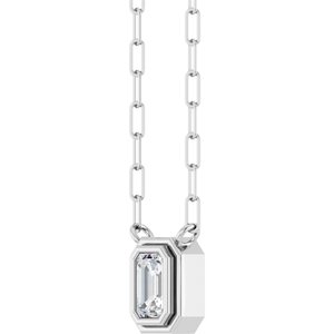 Round Bezel-Set Necklace or Center