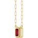 Round Bezel-Set Necklace or Center