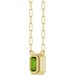 Round Bezel-Set Necklace or Center