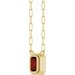 Round Bezel-Set Necklace or Center