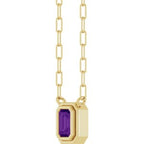 Round Bezel-Set Necklace or Center