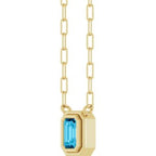 Round Bezel-Set Necklace or Center