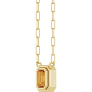 Round Bezel-Set Necklace or Center