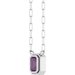Round Bezel-Set Necklace or Center