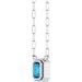 Round Bezel-Set Necklace or Center