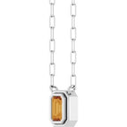 Round Bezel-Set Necklace or Center