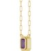 Round Bezel-Set Necklace or Center