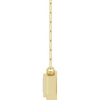 Round Bezel-Set Necklace or Center