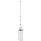 Round Bezel-Set Necklace or Center