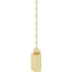 Round Bezel-Set Necklace or Center