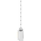 Round Bezel-Set Necklace or Center