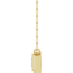 Round Bezel-Set Necklace or Center