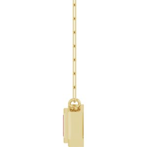 Round Bezel-Set Necklace or Center