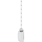 Round Bezel-Set Necklace or Center