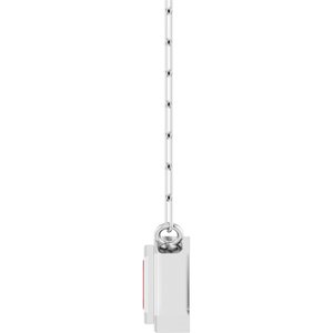 Round Bezel-Set Necklace or Center