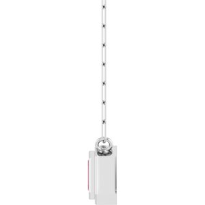 Round Bezel-Set Necklace or Center