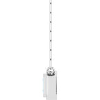 Round Bezel-Set Necklace or Center
