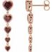 Accented Heart Earrings