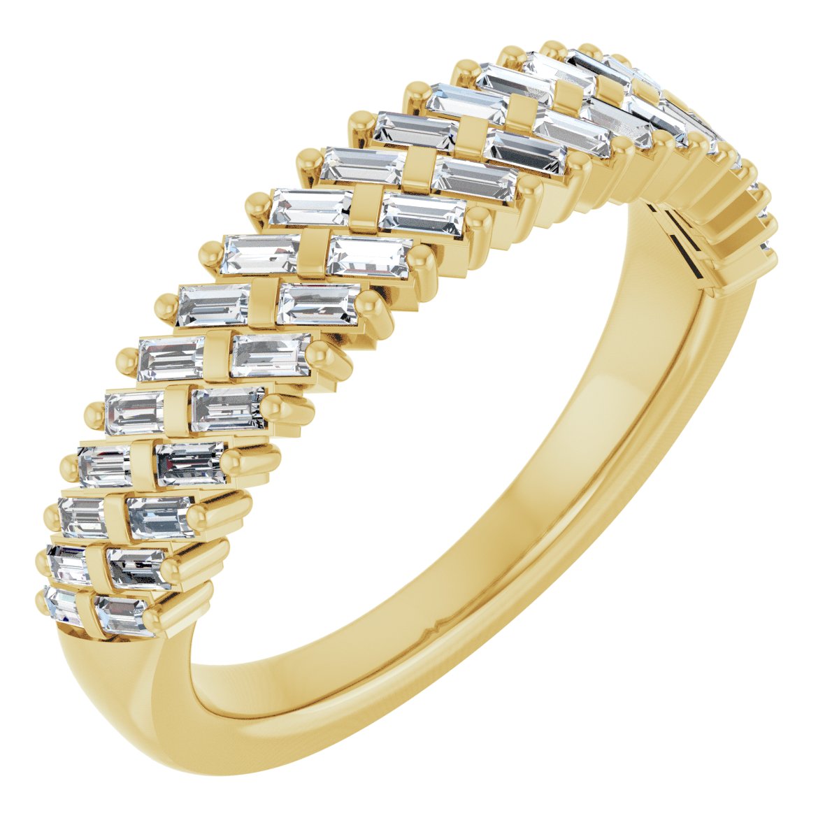 Double Row Anniversary Band