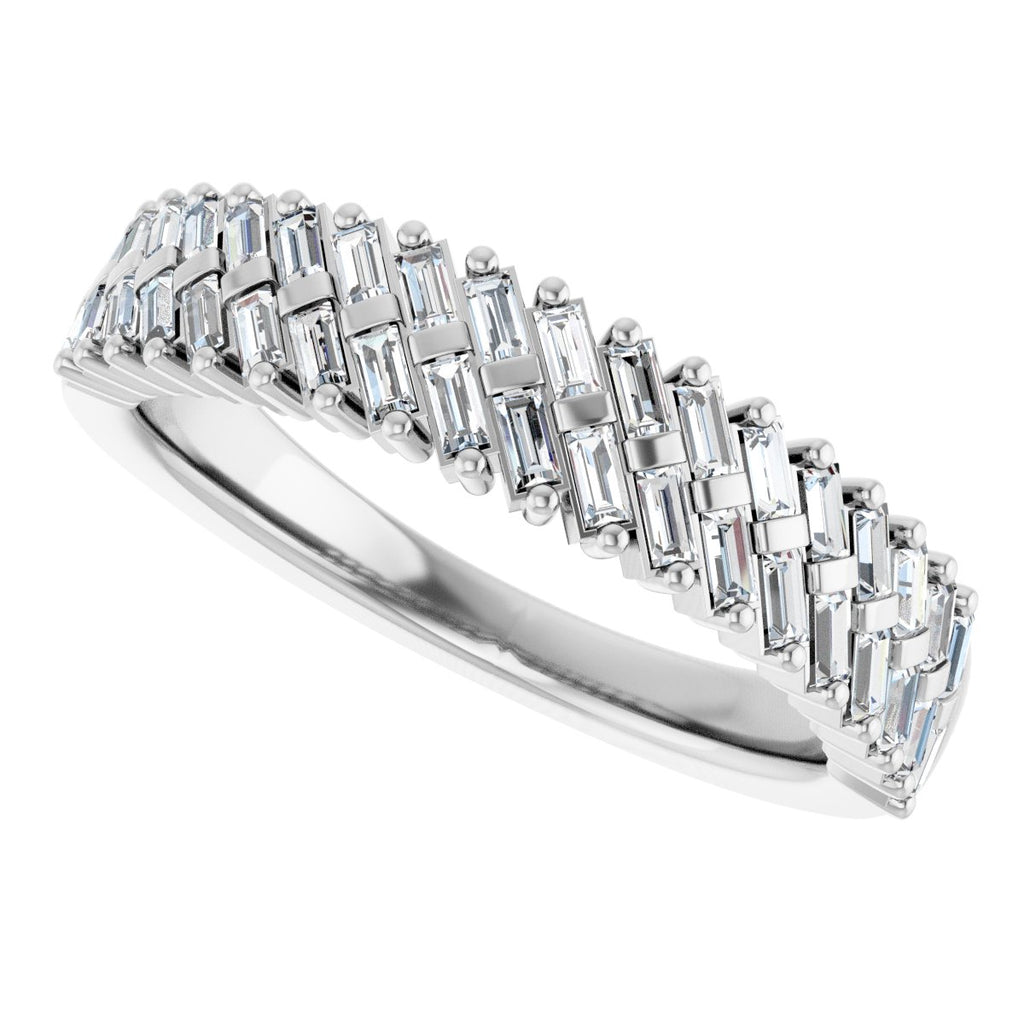 Double Row Anniversary Band
