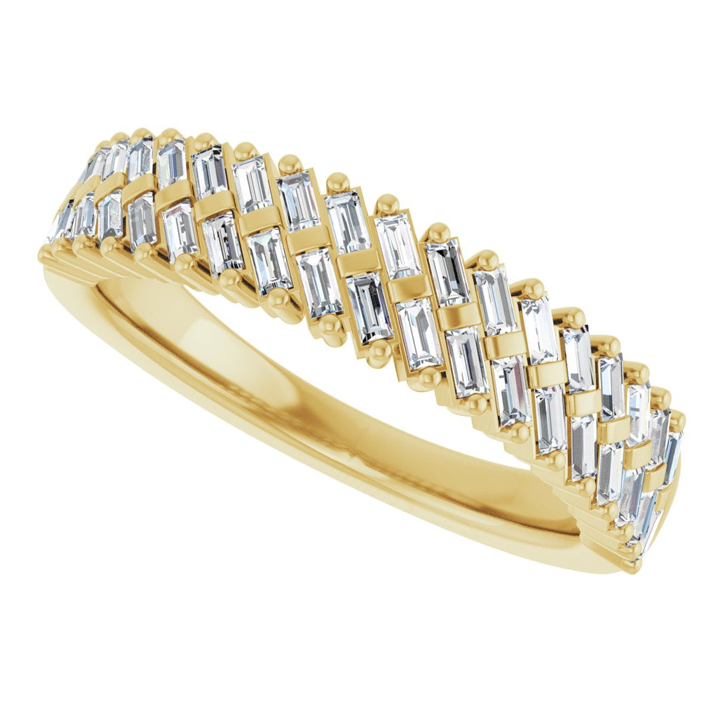 Double Row Anniversary Band