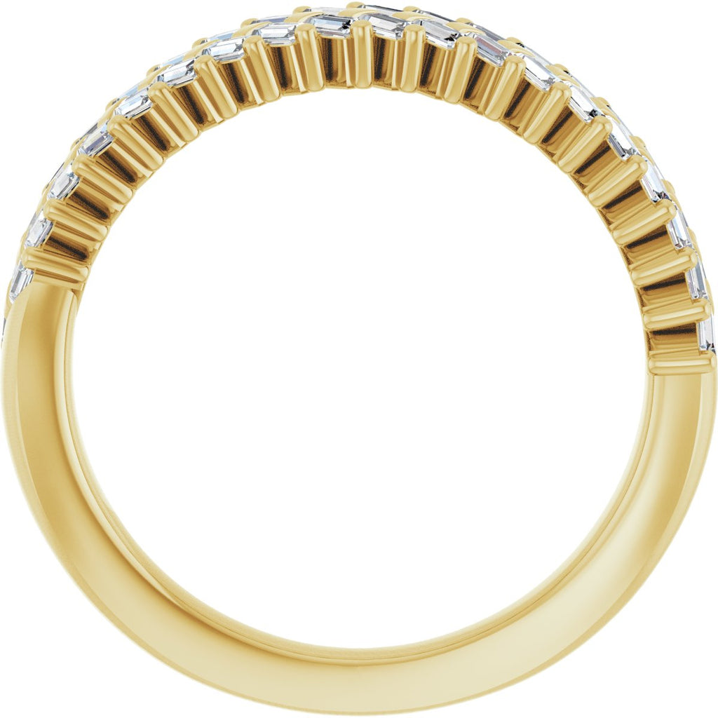 Double Row Anniversary Band