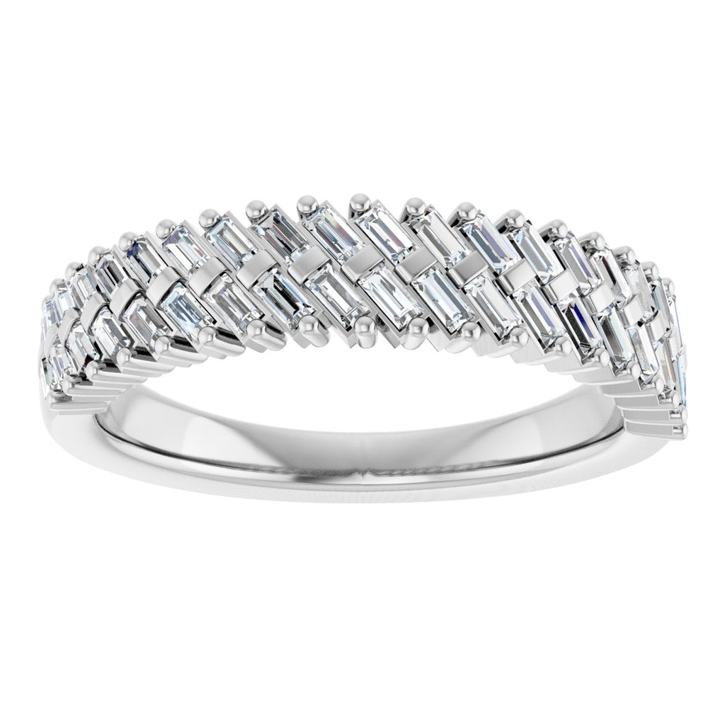 Double Row Anniversary Band