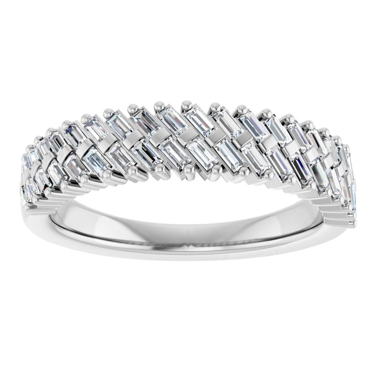 Double Row Anniversary Band