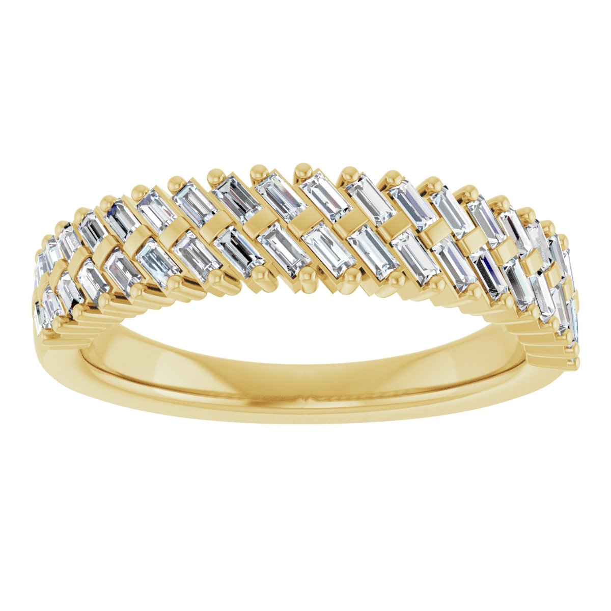 Double Row Anniversary Band