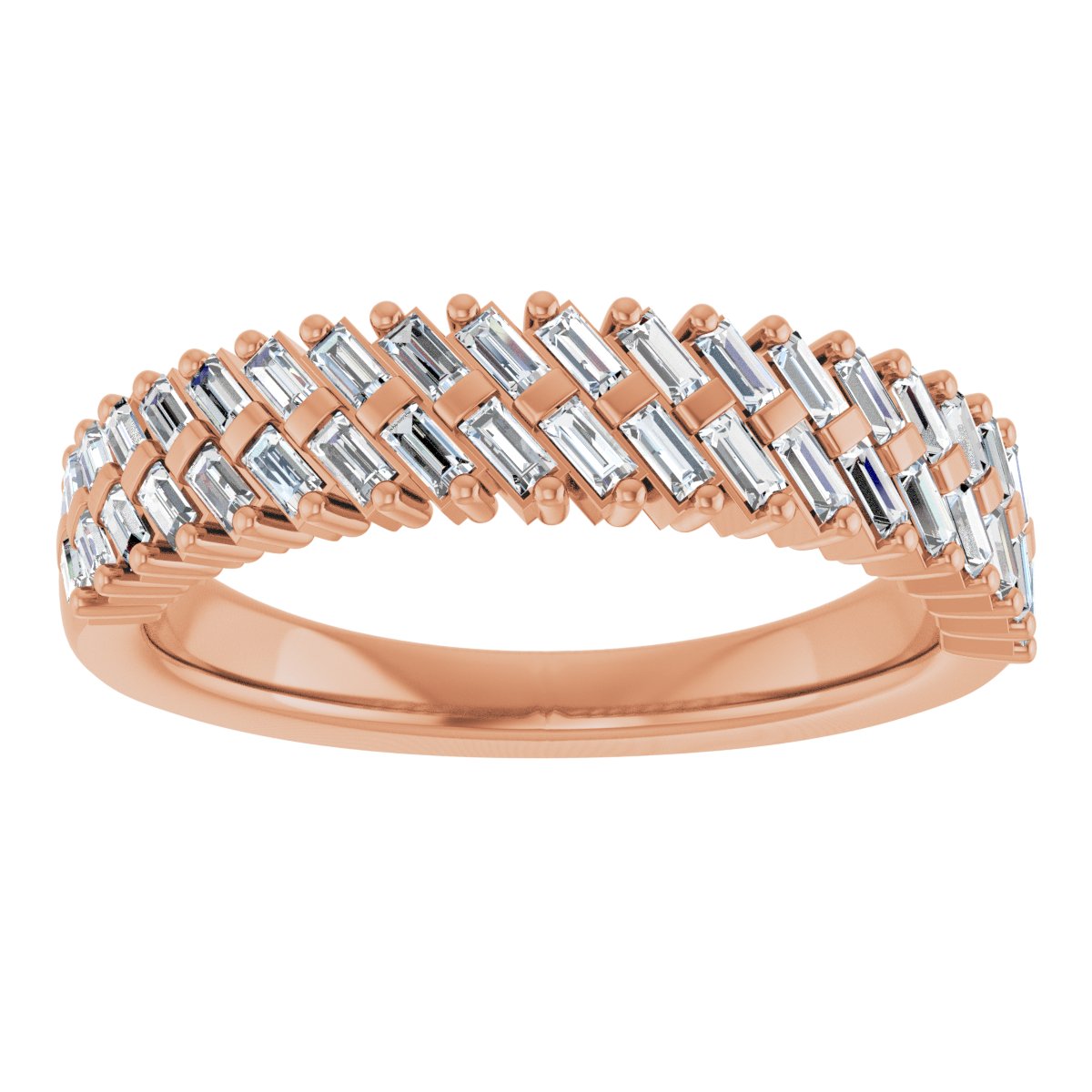 Double Row Anniversary Band