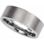 Comfort-Fit Flat Band with Satin Finish