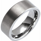 Comfort-Fit Flat Band with Satin Finish