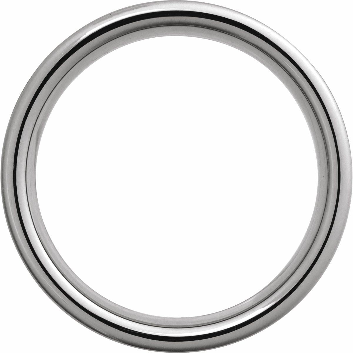 Comfort-Fit Flat Band with Satin Finish